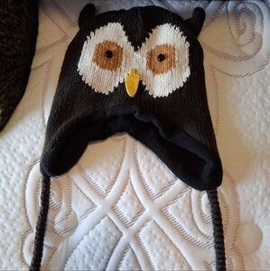 Kids Owl Winter Hat